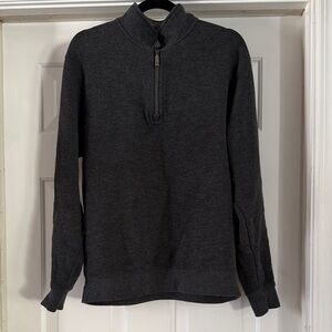 Orvis Men's Charcoal Zip-Up Sweater